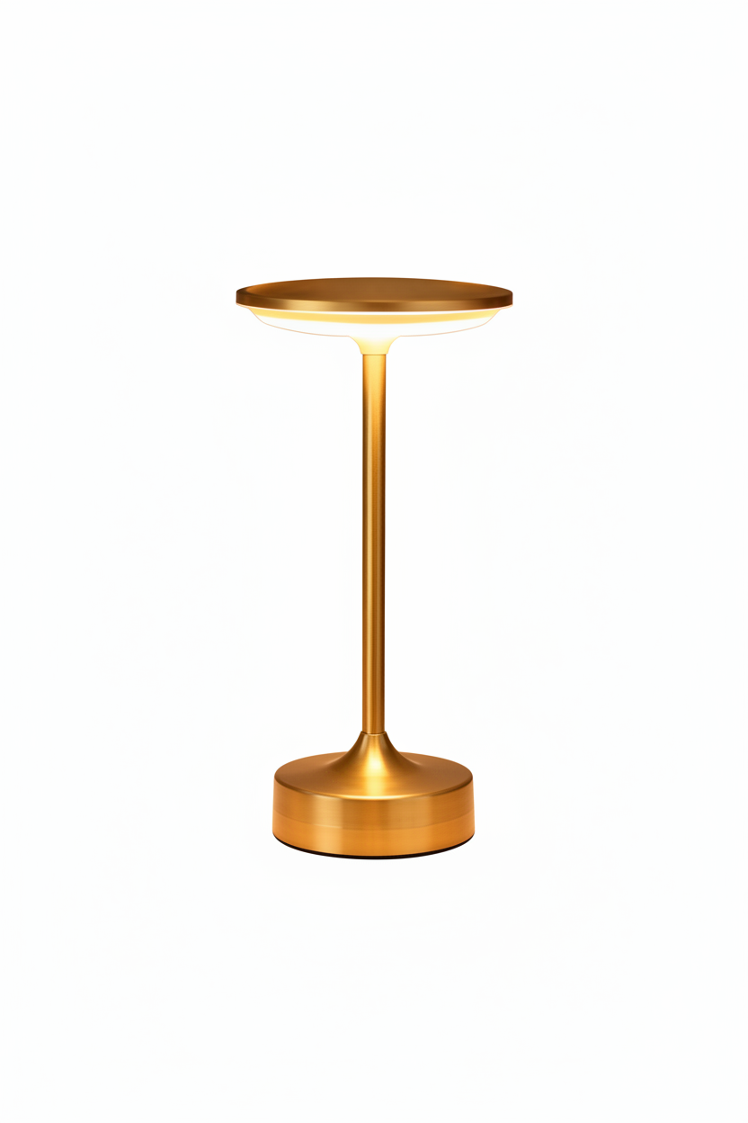 Lampe de table en laiton art déco Amberlin