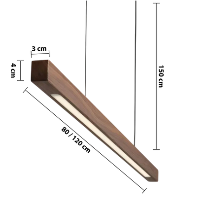 Suspension en bois scandinave moderne