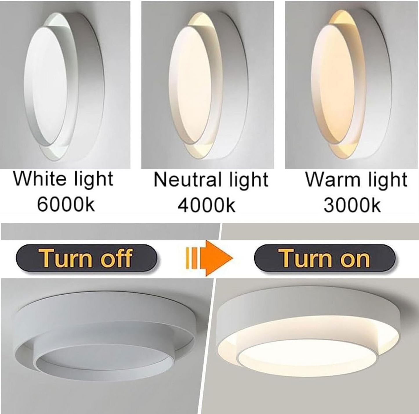Lumière LED nordique ronde