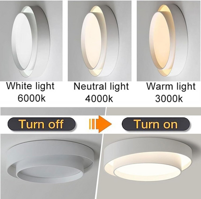 Lumière LED nordique ronde