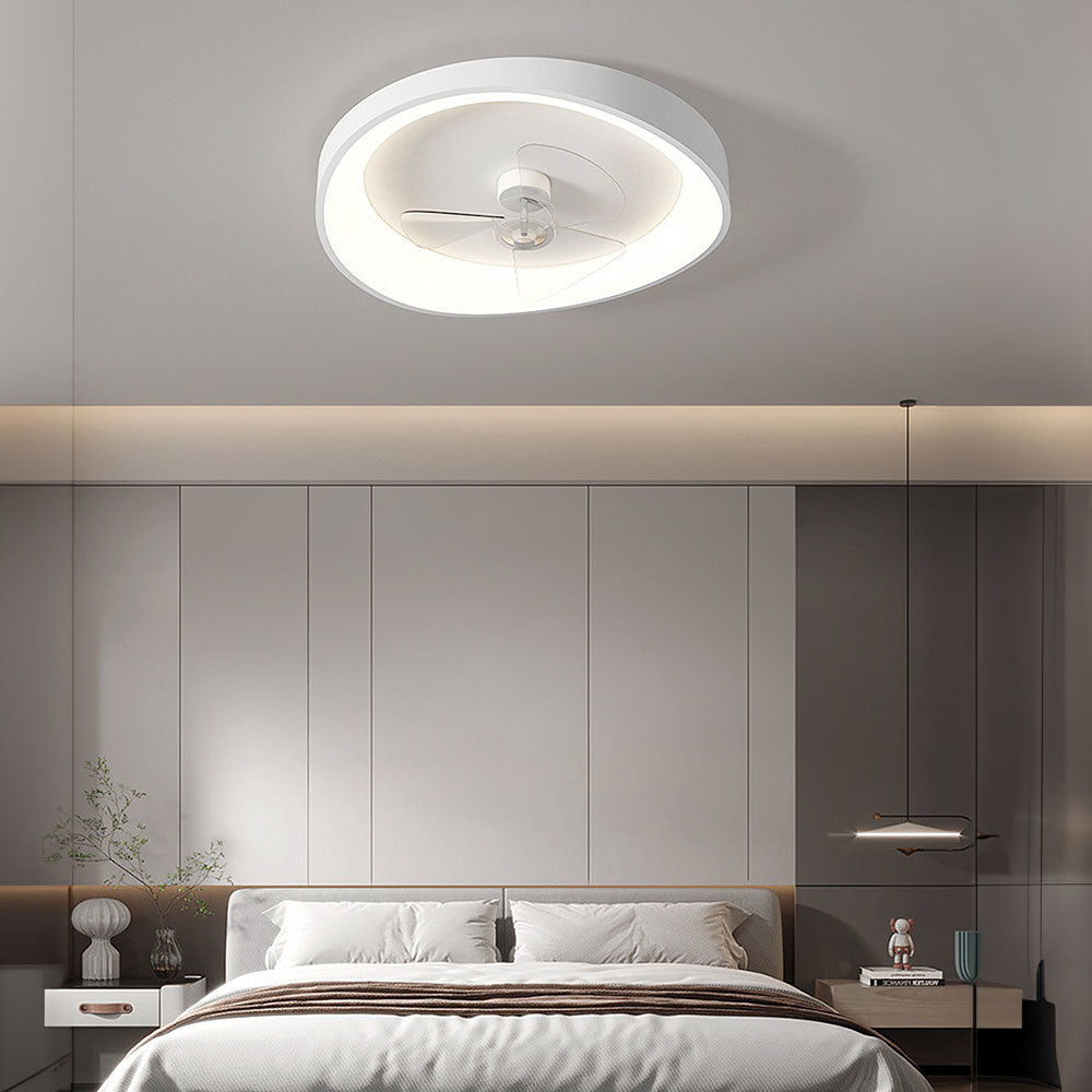 Ventilateur de plafond moderne avec lumière LED