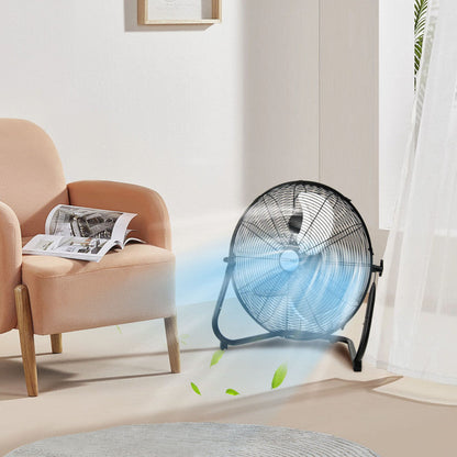 Ventilateur industriel de sol à haute vitesse de 20 pouces