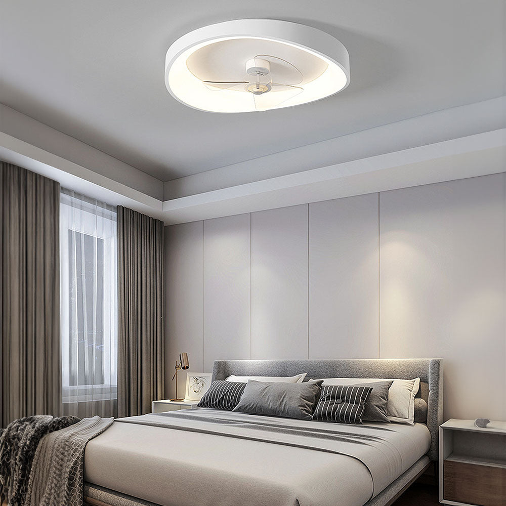 Ventilateur de plafond moderne avec lumière LED