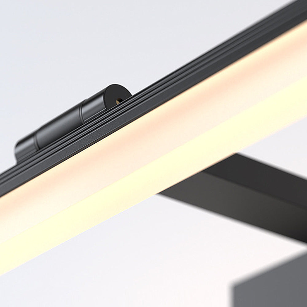 Lumière de miroir noire élégante