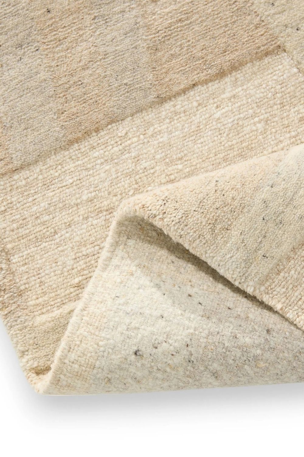 Tapis en laine beige noué à la main