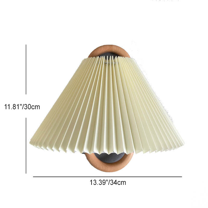 Lampe murale plissée contemporaine