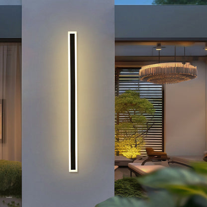 Lampe murale extérieure noire moderne à DEL IP65