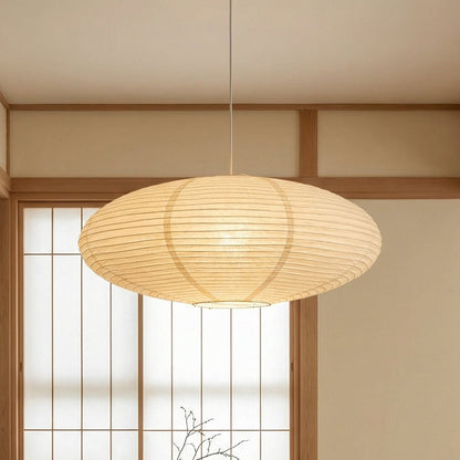 Lampe suspendue en papier minimaliste