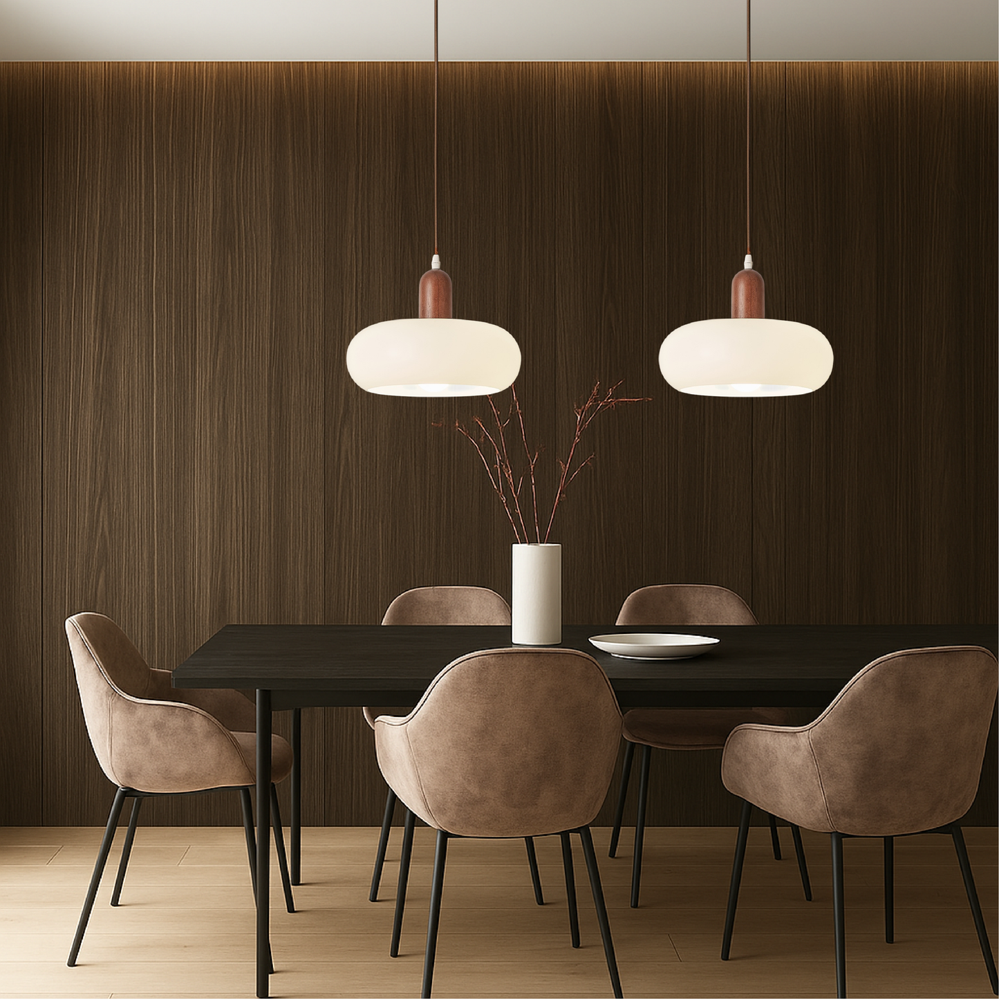 Suspension scandinave crème