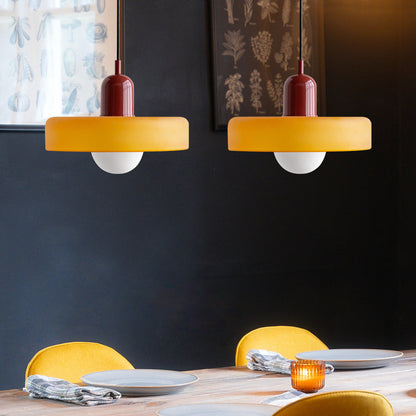 Suspension en vitrail Bauhaus