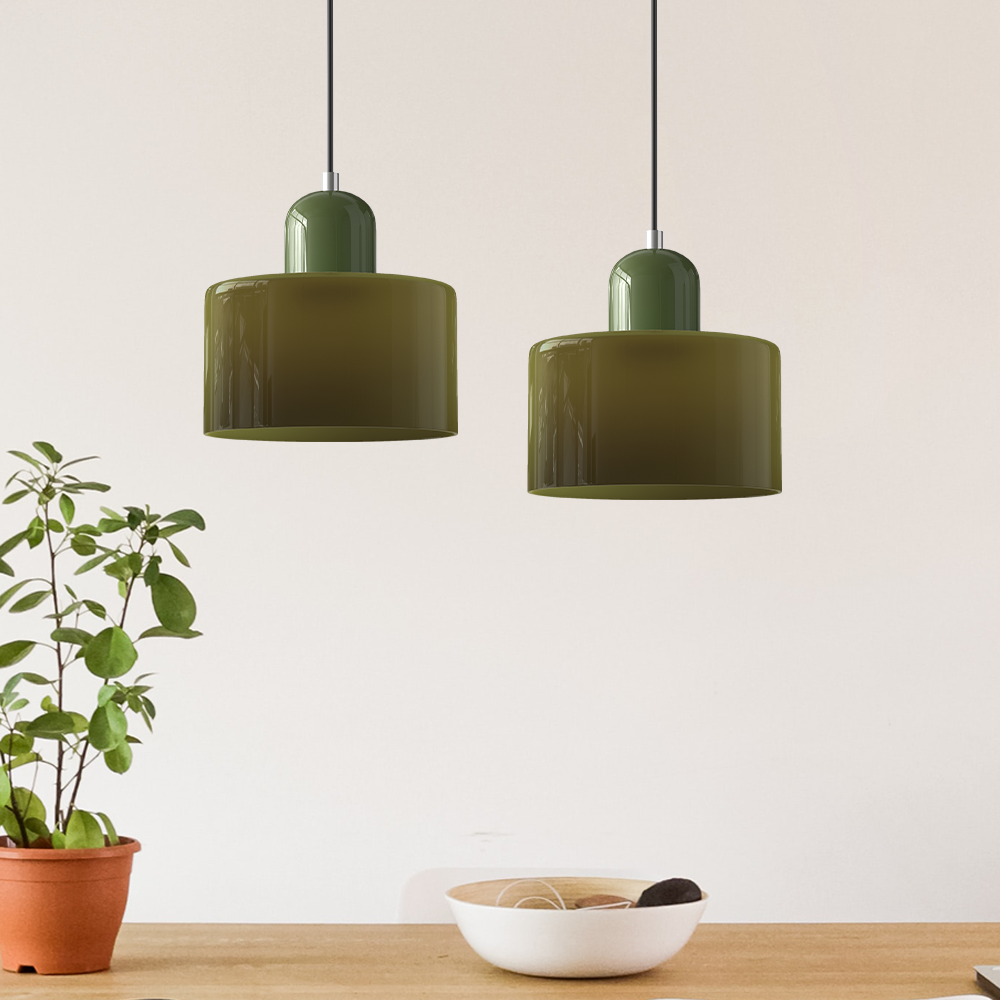 Lustre suspendu en verre épuré