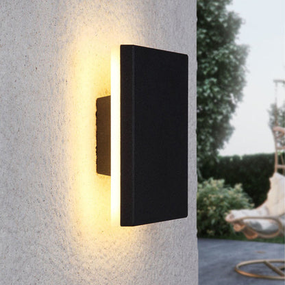 Applique murale extérieure LED géométrique moderne