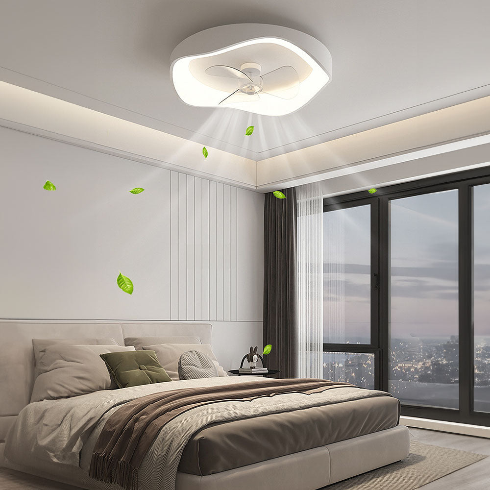 Ventilateur de plafond moderne avec lumière LED