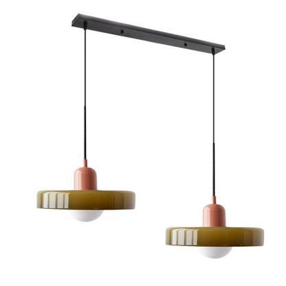 Suspension en vitrail Bauhaus