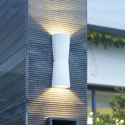 Applique murale extérieure LED moderne à double faisceau