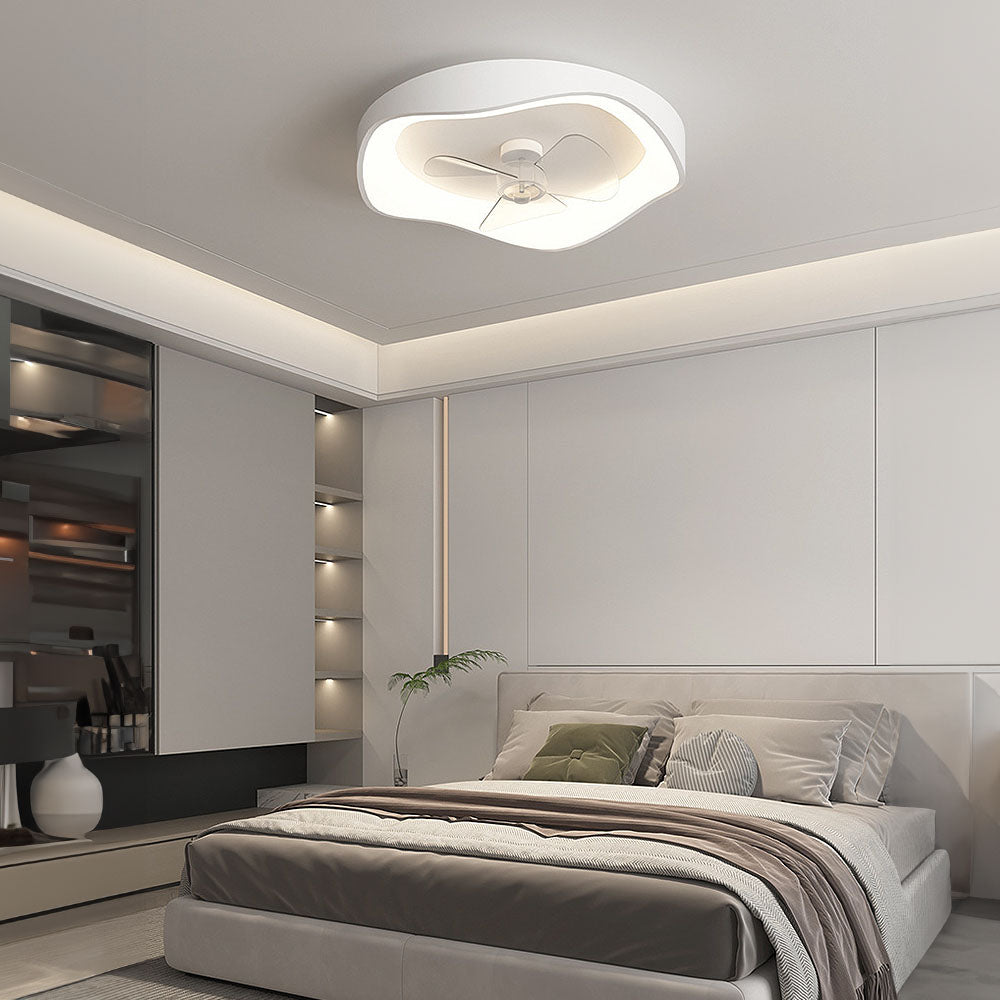 Ventilateur de plafond moderne avec lumière LED