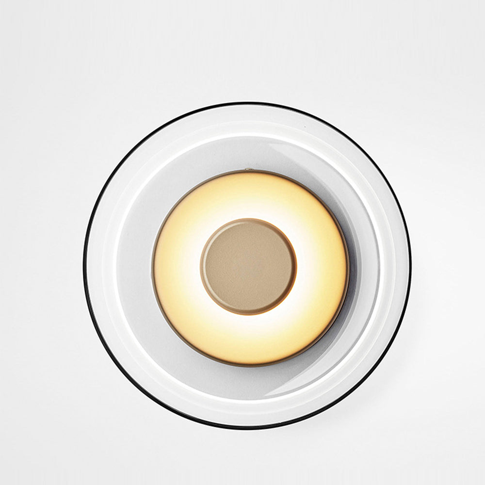 Suspension à abat-jour en verre contemporain