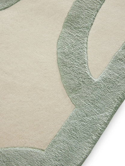 Tapis en laine crème pour salon design