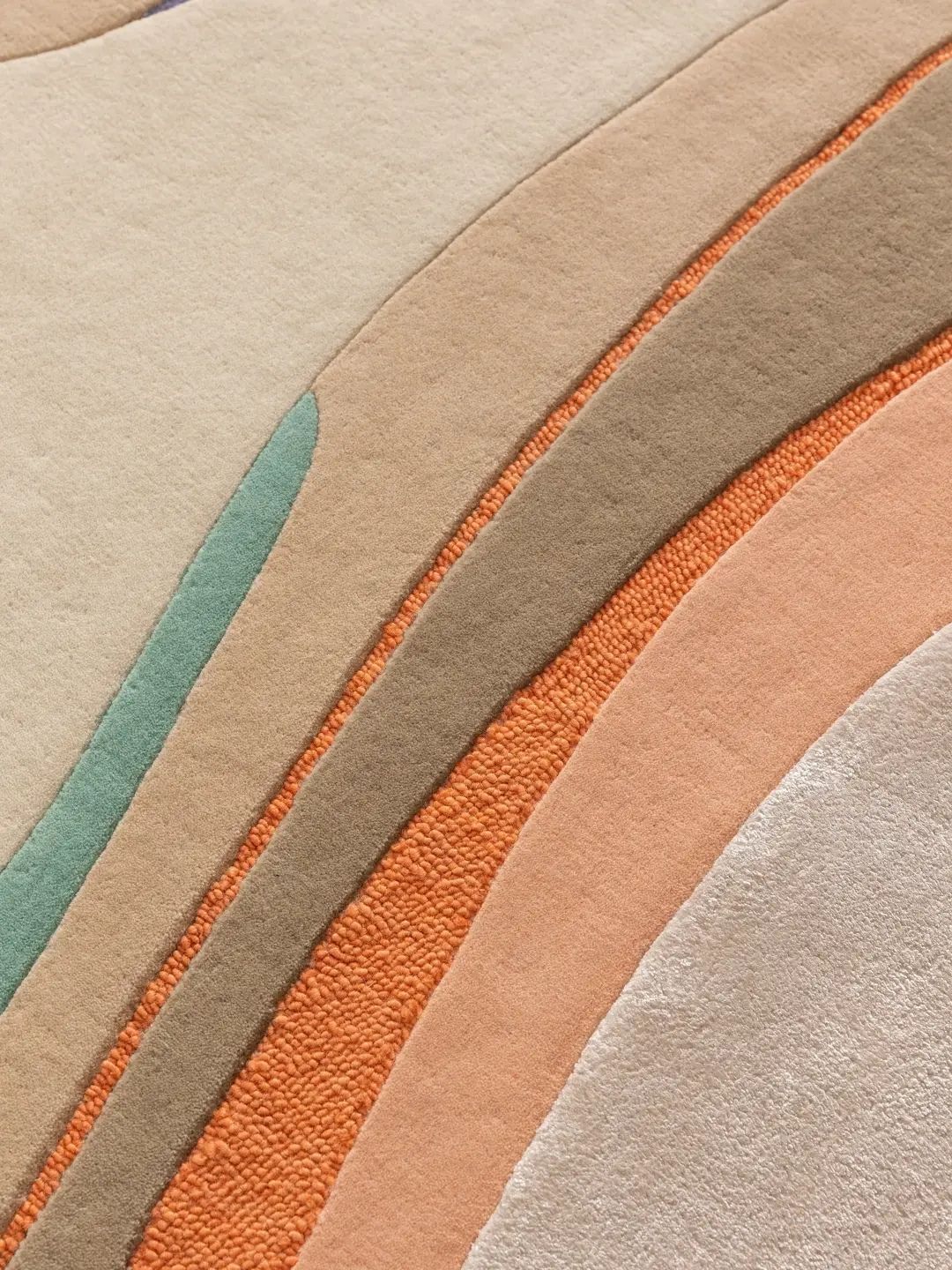 Tapis en laine multicolore design moderne