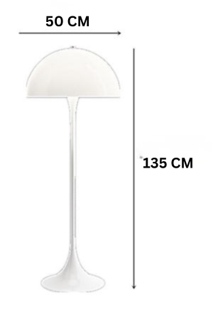 Lampe sur pied champignon moderne