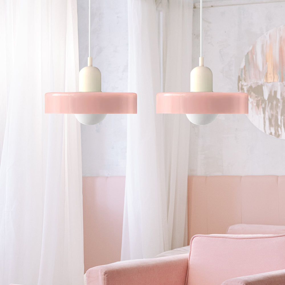 Suspension en vitrail Bauhaus