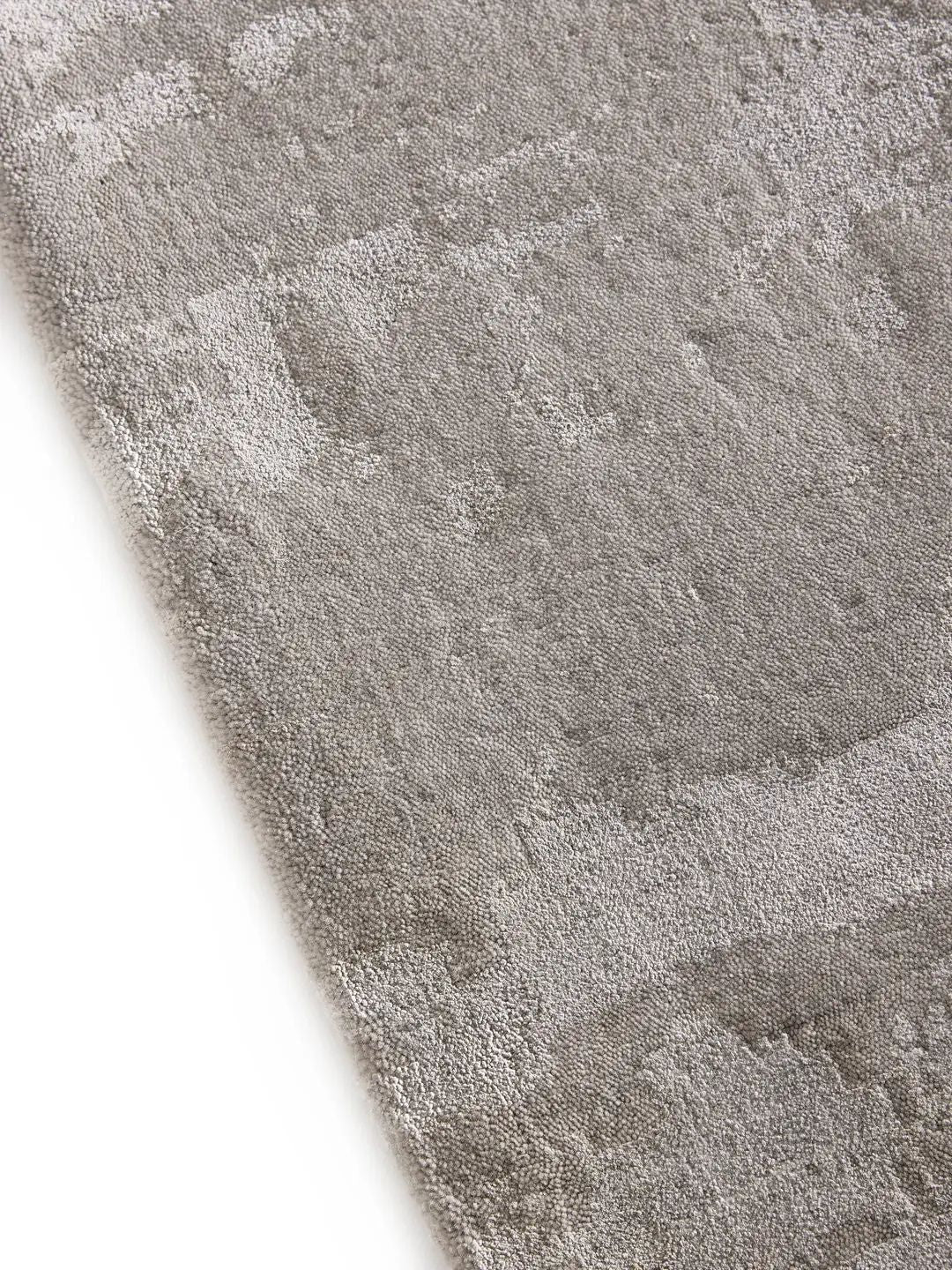 Tapis gris en viscose pour salon