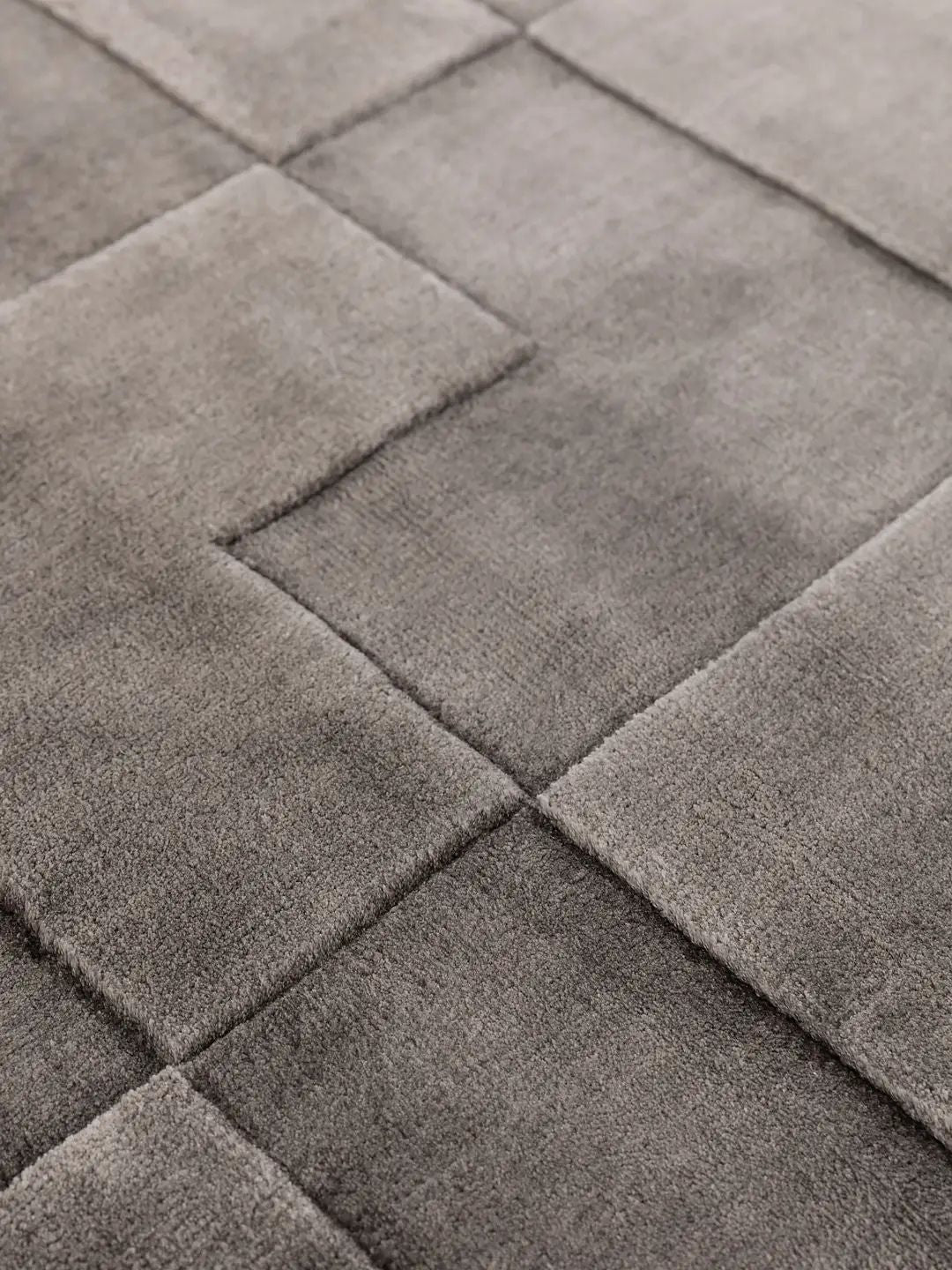 Tapis en lyocell marron pour le salon