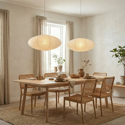 Lampe suspendue en papier minimaliste
