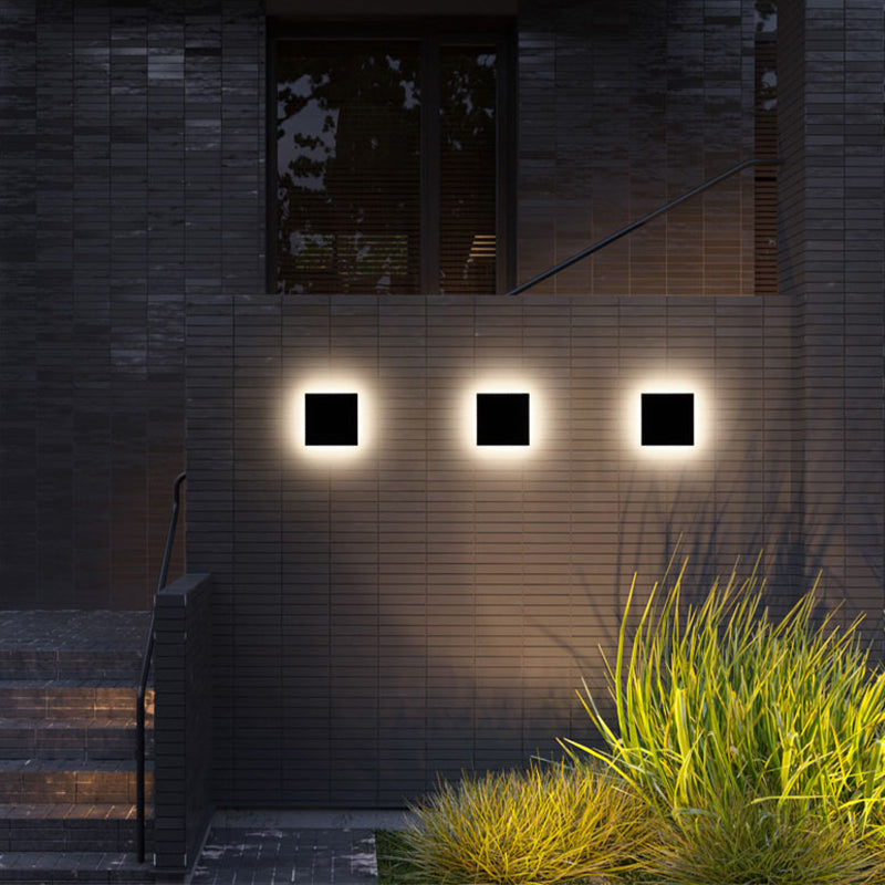 Applique murale extérieure LED géométrique moderne