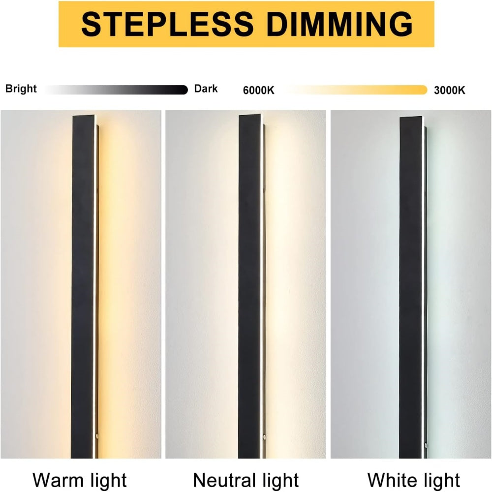 Applique murale extérieure noire LED IP65