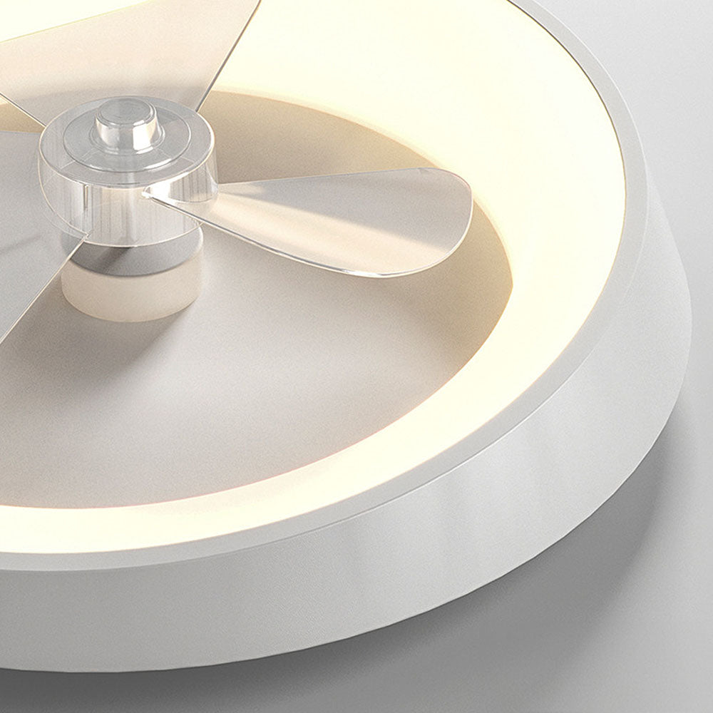 Ventilateur de plafond moderne avec lumière LED