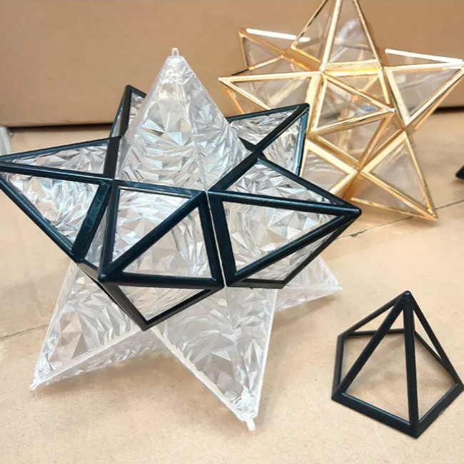 Lampe de plafond encastrée motif étoile