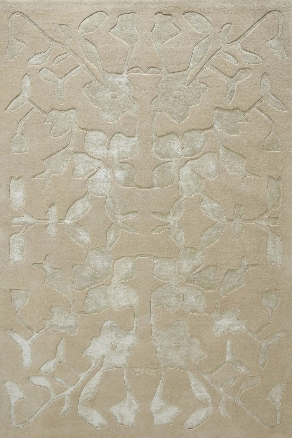 Tapis en laine Bordeaux élégant pour salon