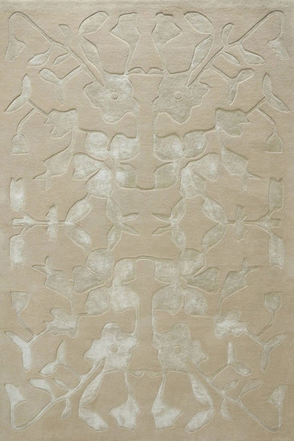 Tapis en laine Bordeaux élégant pour salon