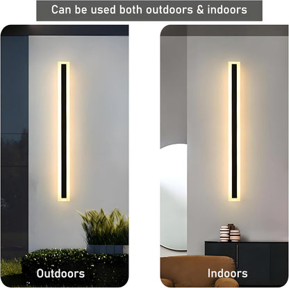 Lampe murale extérieure noire moderne à DEL IP65