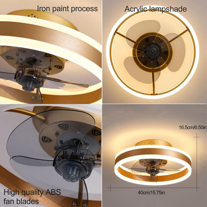 Ventilateur de plafond encastré avec éclairage LED