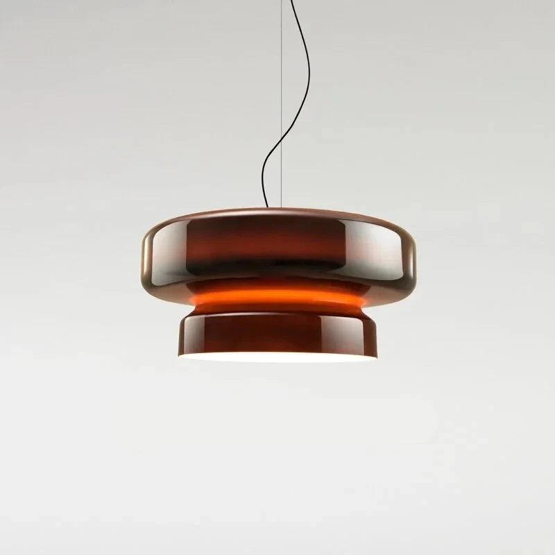 Lustre suspendu en verre design