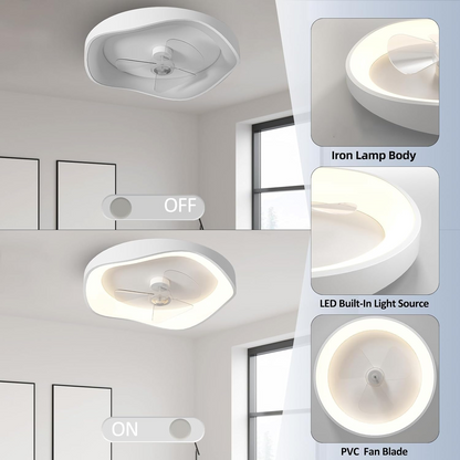 Ventilateur de plafond moderne avec lumière LED