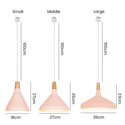 Suspension en bois Macaron