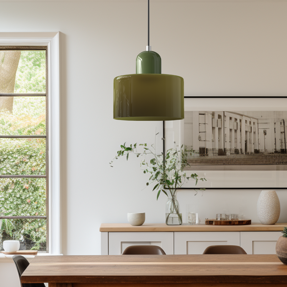 Lustre suspendu en verre épuré