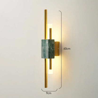 Applique murale à LED avec accent en marbre