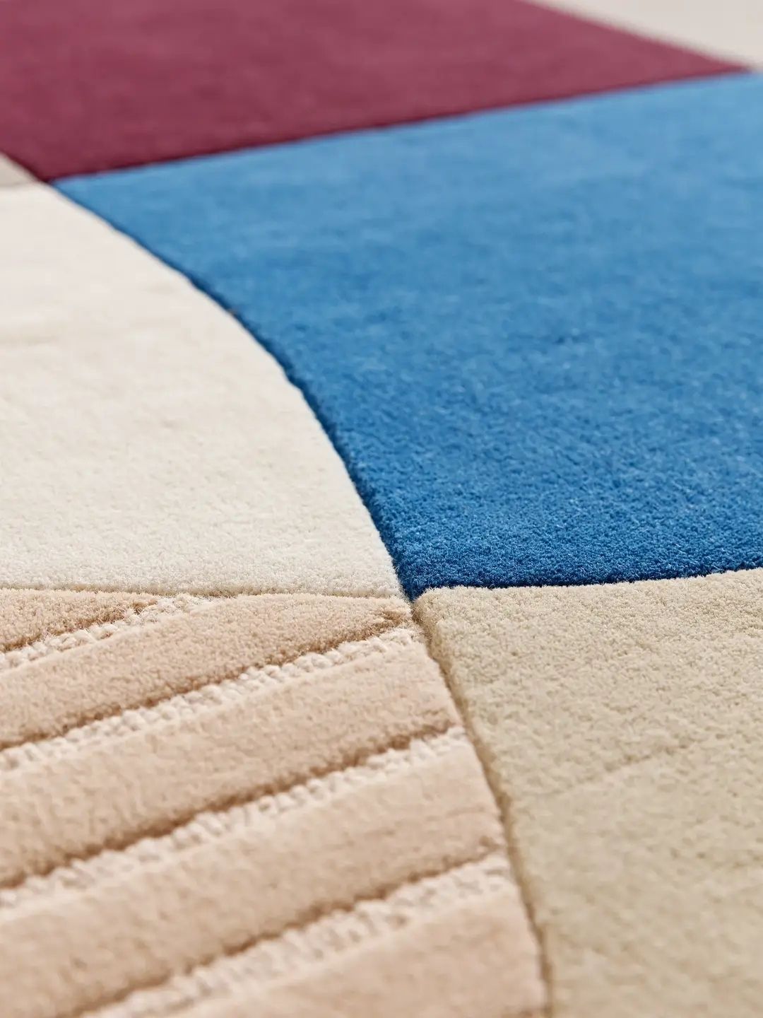 Tapis en laine moderne design multicolore