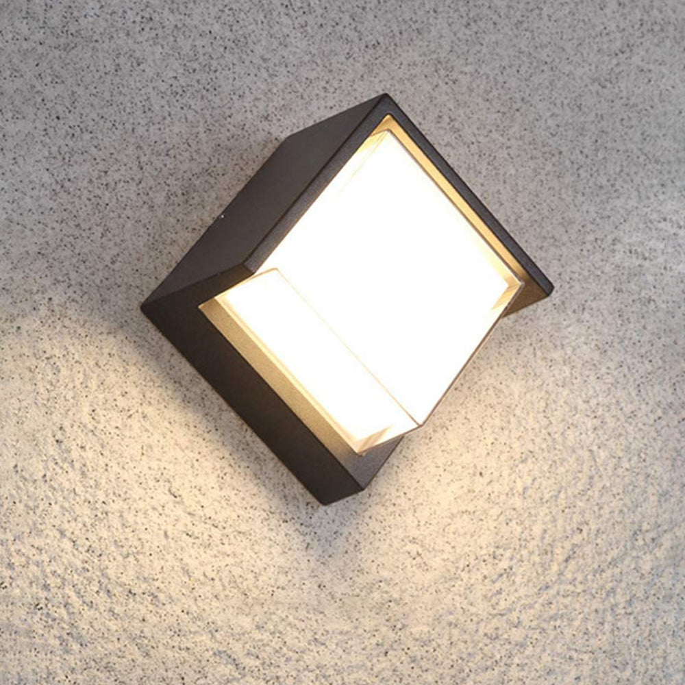 Applique murale extérieure LED géométrique