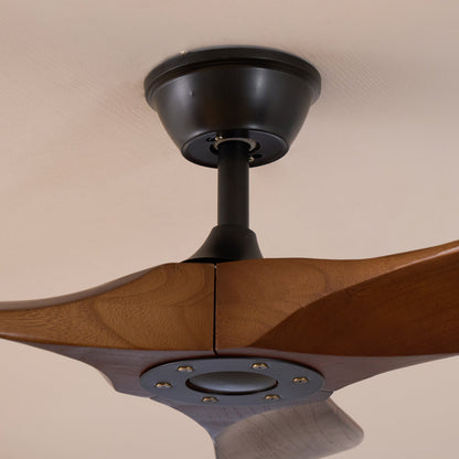 Ventilateur de plafond moderne en bois