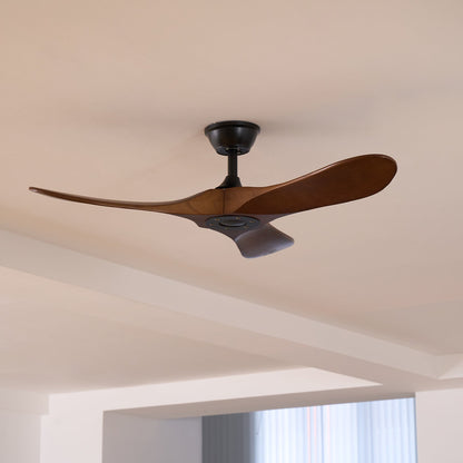 Ventilateur de plafond moderne en bois