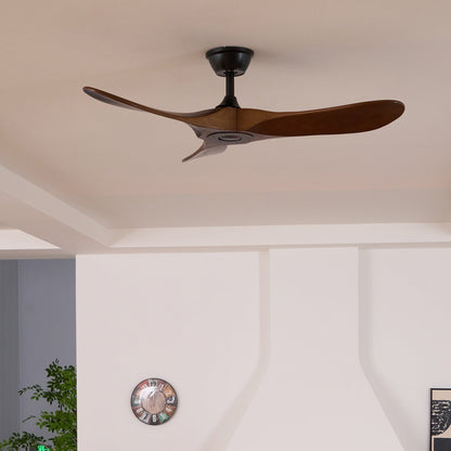 Ventilateur de plafond moderne en bois