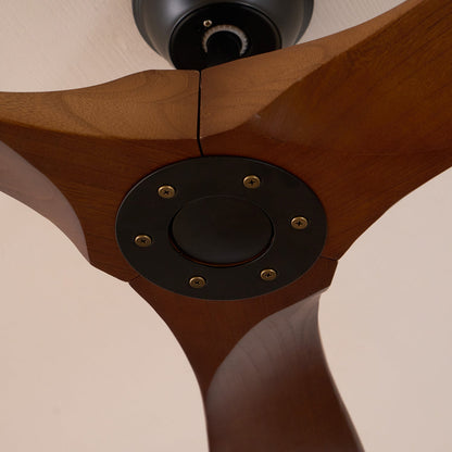 Ventilateur de plafond moderne en bois