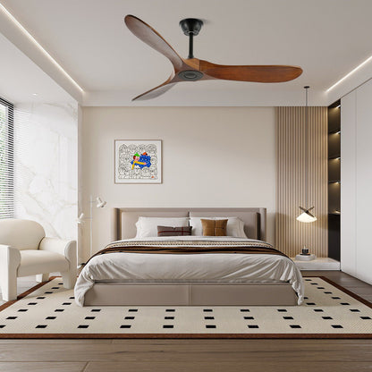 Ventilateur de plafond moderne en bois