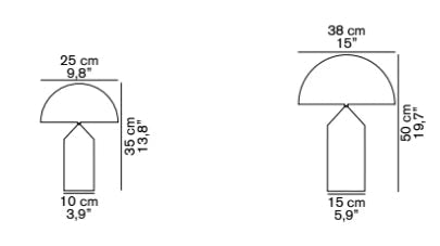 Lampe de table en métal emblématique