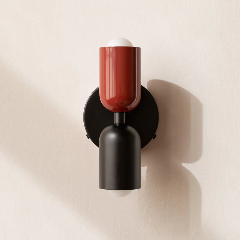 Applique murale industrielle à double tête